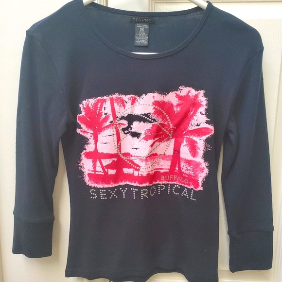 Black long sleeve top - Picture 1 of 3